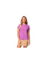 camiseta de montana columbia zero rules light ss crew mujer morado