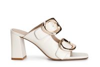 zapatilla de charol con doble hebilla bone