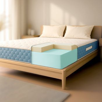 Colchón Ortopédico 120x190 Cm Con Altura De 21 Cm | Ergonómico Y Transpirable | Made In Italy