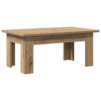 mesa de centro madera de ingenieria roble artisan 100x60x42 cm vidaxl
