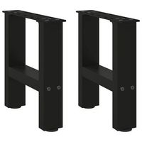 patas para mesa de centro negras 2 unidades 30 x 31 cm acero vidaxl