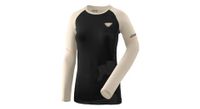 maillot dynafit alpine pro beige negro de manga larga para mujer