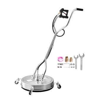Vevor Limpiador De Superficies Para Hidrolavadora, Acero Inoxidable 304, 4 Ruedas, 4500 Psi, 6 Gal/min