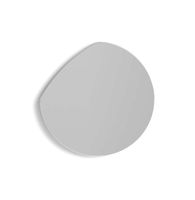 espejo redondo de aglomerado blanco o38cm