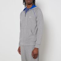 boss bodywear mixmatch stretch cotton lounge jacket - m