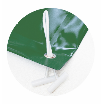 Cubierta De Proteccion Invierno Para Piscina De 4,5 X 9,5 M Más 15 Cm Para Anclaje En Verde