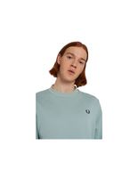 sudadera fred perry crew neck azul hombre