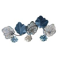 decoracion pared de metal zhoushan 3 multicolor 80x42 cm
