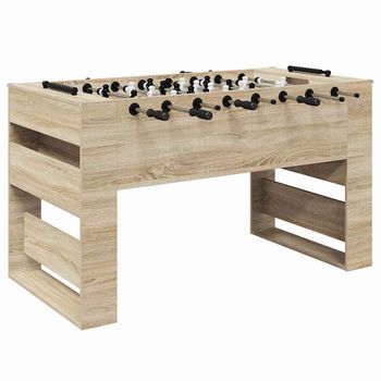 Mesa De Futbolín Roble Sonoma 146,5 X 74 X 85 Cm Vidaxl