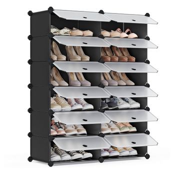 Zapatero Bricolaje Metálico, Negro