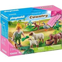 playmobil cuidadora ovejas y cabras 70608