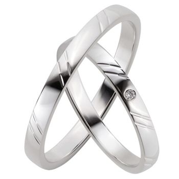 Alianzas oro blanco 2,5mm