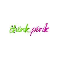 iluminacion led decorativa de plastico think pink verde 57x19x2 cm