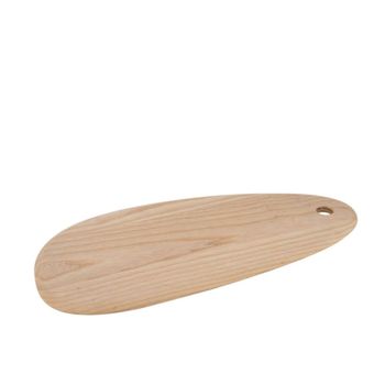 Tabla de cortar de fresno natural, 48 x 23,5 x 1 cm