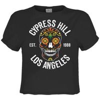 amplified clothing camiseta manga larga floral skull para mujer