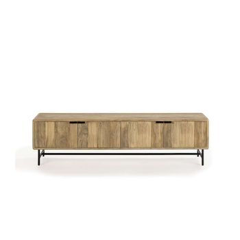 Mueble Televisión 4 Puertas Modelo Michel Diseño Moderno Y Funcional