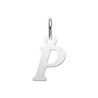 colgante plata 925 letra p