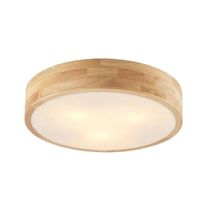 lampara de techo de madera marron