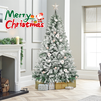Árbol De Navidad Artificial Verde 210cm Hierro Pvc Zmh