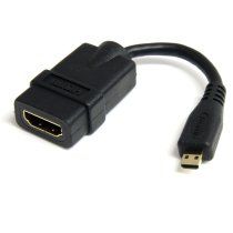 Adaptador Micro HDMI a HDMI - VÃdeo 4K 30Hz -Cable Adaptador Dongle Micro HDMI Tipo D de Alta Velocidad a HDMI 1.4 - para Monitores o TV HDMI Ultra HDs - Macho a Hembra