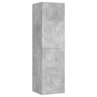 mueble de tv madera contrachapada gris hormigon 305x30x110 cm vidaxl