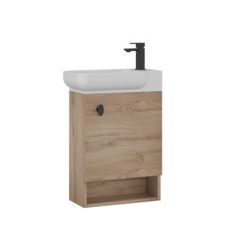 Mueble Para Lavabo  - 53 X 33 X 75 Cm - Roble