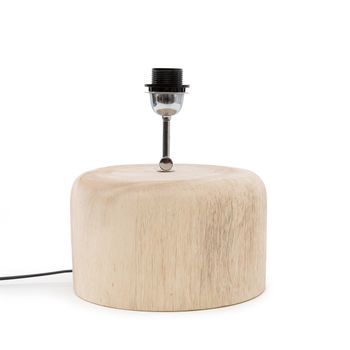 Base De Lámpara De Mesa Madera De Teca Bazar Bizar Teak Wood Natural