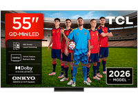 tv qd-mini led 55 - tcl 55c6k pro uhd 4k aipq processor smart con google tv dolby vision-atmos negro