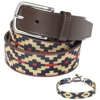pelpe cinturon fabric-2 gs1 beige para mujer