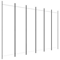 biombo - separador divisor de 6 paneles de tela blanco 300x200 cm