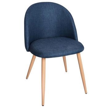 Dudeco Silla Bristol Tela Azul Marino