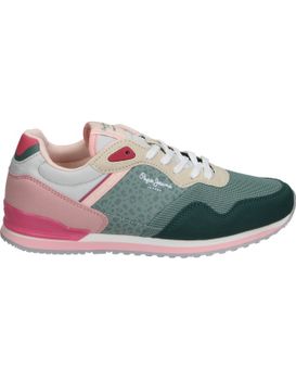 Zapatillas Pepe Jeans Pgs400014-919 Verdes Y Rosas Para Mujer 39
