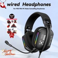 onikuma-auriculares con cancelacion de ruido cascos con cable para juegos musica 35 mm adecuados para ordenador portatil con microfono x12