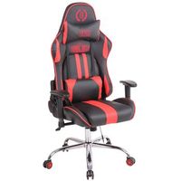 silla gamer masajeante limit xm simil cuero negrorojo 51x67x128 cm clp