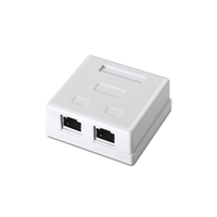 aisens roseta de superficie rj45 cat6 ftp 2 tomas blanco