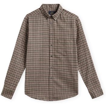 Portuguese Flannel Camisa manga larga Feno Shirt para hombre
