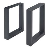 set de 2 patas de mesa makers 43x30 cm - negro encasa