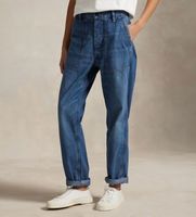 polo ralph lauren para mujer 211971230001 el pantalon ricky de denim azul 40 casual algodon