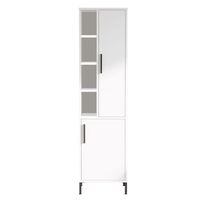 armario de madera multifuncional vile - 45 x 35 x 174 cm - blanco