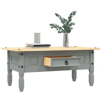 Mesa De Centro Corona Range Pino Mexicano Gris 100x60x45 Cm
