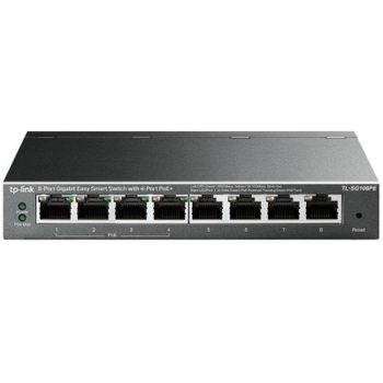 TP-Link TL-SG108PE Switch Easy Smart 8 Puertos Gigabit con 4 Puertos PoE