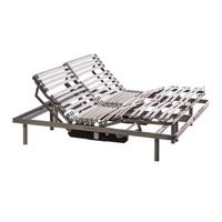 cama articulada electrica doble emparejada de matrimonio - mando con cable - 160cm x 190cm