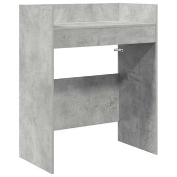 Mesa De Dj Gris Hormigón 102 X 45 X 102 Cm Madera De Ingeniería Vidaxl