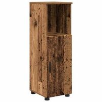 gabinete de bano  armario de bano con puerta madera vieja 30 x 35 x 95 cm