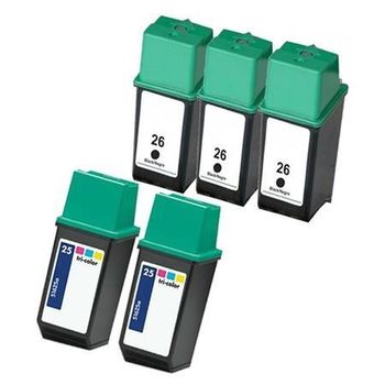 Compatible Multipack HP DeskJet 420c Printer Ink Cartridges (5 Pack) -51626A
