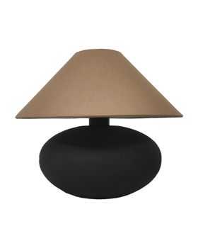 Lámpara de mesa de cerámica en color negro de 29cm
