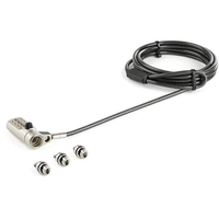 2 m 66 ft laptop cable lock 4-digit k-slot nano wed ge