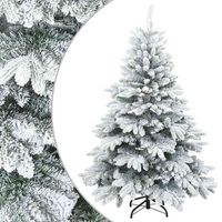 arbol de navidad  decoraciones de navidad artificial plegable cubierto de nieve 150 cm