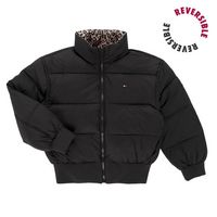 tommy hilfiger abrigo de plumas reversible puffer bomber para nina