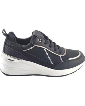 de TIMBOS ZAPATOS 127467 COLOR MATERIAL TEXTIL-POLIPIEL ZAPATILL NEGRO